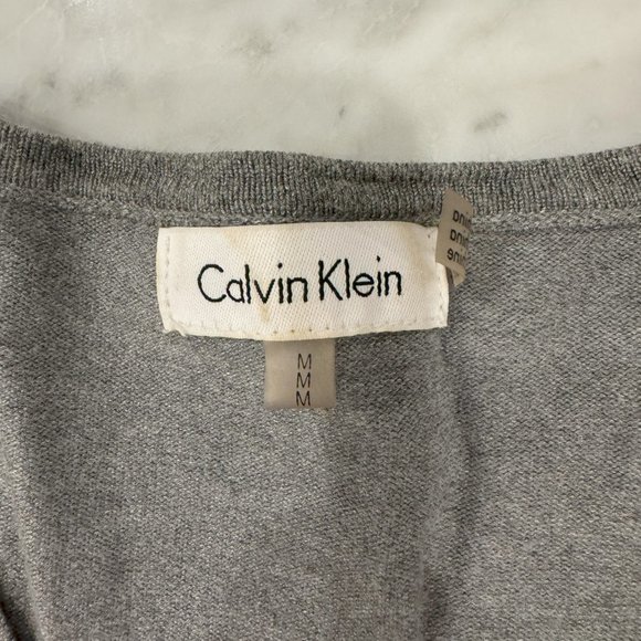 Women's Calvin Klein Long Sleeve V-Neck Sweater - Picture 2 of 2